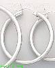 14K Gold White Hoop Earrings