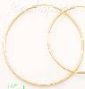 14K Gold Plain Hoop Earrings