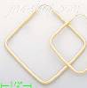 14K Gold Plain Hoop Earrings