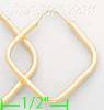 14K Gold Plain Hoop Earrings