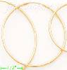 14K Gold Plain Hoop Earrings