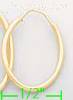 14K Gold Plain Hoop Earrings