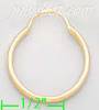 14K Gold Plain Hoop Earrings