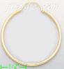 14K Gold Plain Hoop Earrings