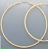 14K Gold Plain Hoop Earrings