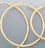 14K Gold Plain Hoop Earrings