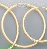 14K Gold Plain Hoop Earrings