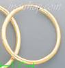 14K Gold Plain Hoop Earrings