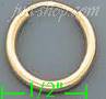 14K Gold Plain Hoop Earrings