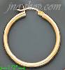 14K Gold Plain Hoop Earrings