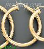 14K Gold Plain Hoop Earrings