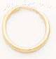 14K Gold Plain Hoop Earrings