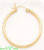 14K Gold Plain Hoop Earrings