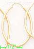 14K Gold Stamped Hoop Earrings