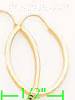 14K Gold Stamped Hoop Earrings