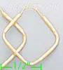 14K Gold Stamped Hoop Earrings