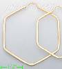 14K Gold Stamped Hoop Earrings