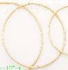 14K Gold Stamped Hoop Earrings