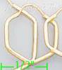 14K Gold Stamped Hoop Earrings