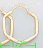 14K Gold Stamped Hoop Earrings