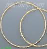 14K Gold Stamped Hoop Earrings