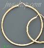 14K Gold Stamped Hoop Earrings