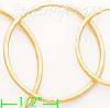 14K Gold Stamped Hoop Earrings