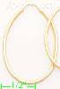 14K Gold Stamped Hoop Earrings