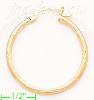 14K Gold Dia-Cut Hoop Earrings