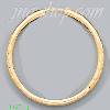 14K Gold Dia-Cut Hoop Earrings