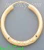 14K Gold Dia-Cut Hoop Earrings