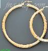 14K Gold Dia-Cut Hoop Earrings