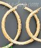 14K Gold Dia-Cut Hoop Earrings