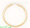 14K Gold Dia-Cut Hoop Earrings