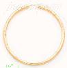 14K Gold Dia-Cut Hoop Earrings