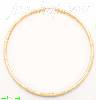 14K Gold Dia-Cut Hoop Earrings