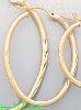 14K Gold Dia-Cut Hoop Earrings