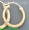 14K Gold Dia-Cut Hoop Earrings