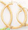 14K Gold Dia-Cut Hoop Earrings