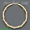 14K Gold Dia-Cut Hoop Earrings