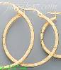 14K Gold Twist & Dia-Cut Earrings