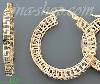 14K Gold Twist & Dia-Cut Earrings