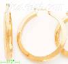 14K Gold Razor Hoop Earrings