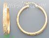 14K Gold Razor Hoop Earrings