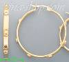 14K Gold Razor Hoop Earrings