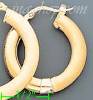 14K Gold Razor Hoop Earrings