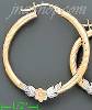 14K Gold Razor Hoop Earrings