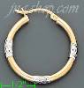 14K Gold Razor Hoop Earrings