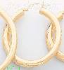 14K Gold 3Color Hollow Earrings