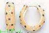 14K Gold Chicken Pox Earrings